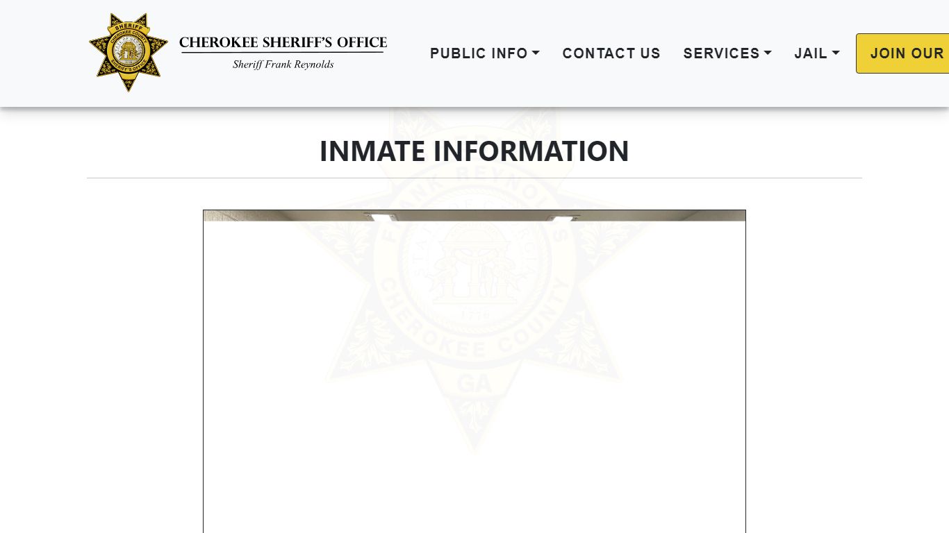 Inmate Info - Sheriff - Cherokee County, Ga